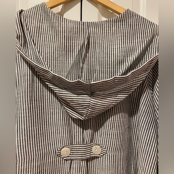 Jones New York~Washable Linen Blend A-Line Hooded Jacket~Super Flattering! - Picture 10 of 12